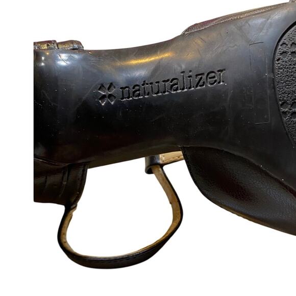 Naturalizer Mary Jane T Strap Heels Womens 9 Black Leather 2.5 Inch - Picture 5 of 8